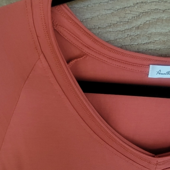 Anthropologie Another Love Rust Oversized Top Size XSmall - Picture 3 of 3